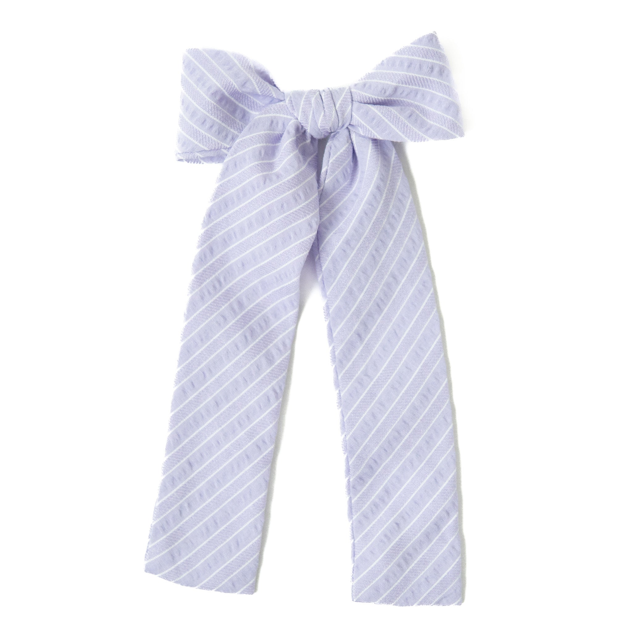 Lavender Stripe - Lady Hair Bow
