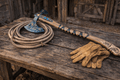 Leviathan Axe Viking Carbon Steel Handmade Axe with Long Handle