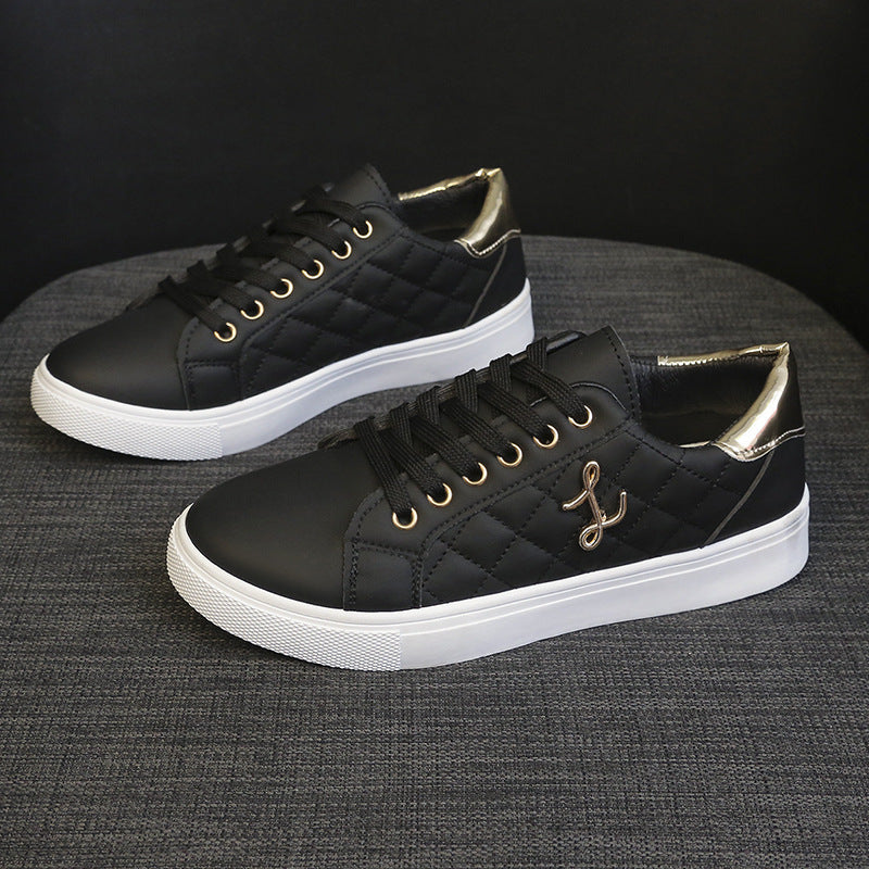 Little white shoes for women, lightweight, simple, fashionable, low top, flat bottom, versatile, women's trendy sports shoes V.I.P Digital Presence