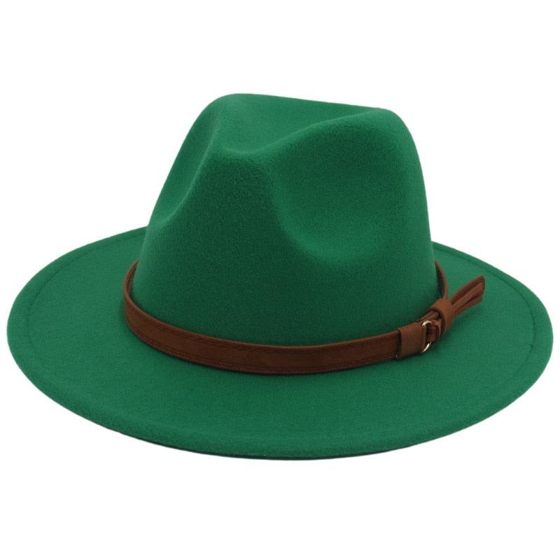 Luxury Fedoras Hats Women Men Fedora Hat Solid Wide Brim Winter Men Hat Autumn Soft Vintage Black Bright Color Cap  UV Protection Wide Brim Men Cap For Safari Beach Golf Stevvex