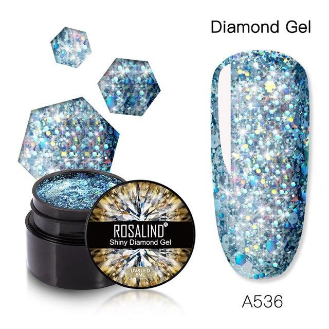 Luxury Modern Crystal Shiny Gel Nail Polish Painting Nails Art Design Diamond Manicure Gel Luxury Design For Women and Girls