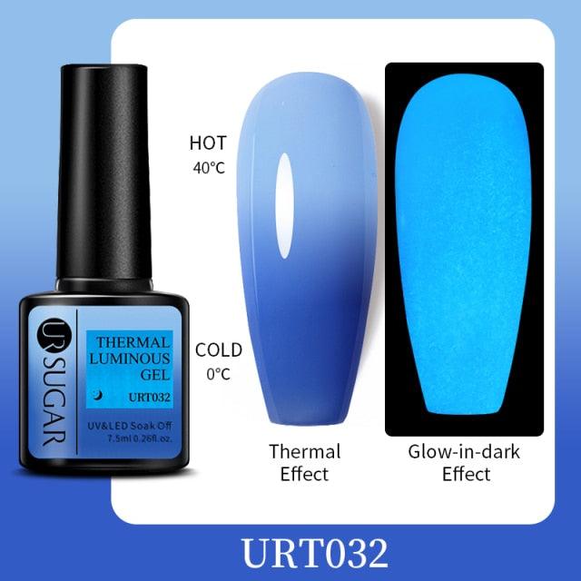 Luxury Modern Elegant Colorful Diamond Gel Nail Polish UV Temperature Color Changing Elegant Fashion Rainbow Colors For Womens