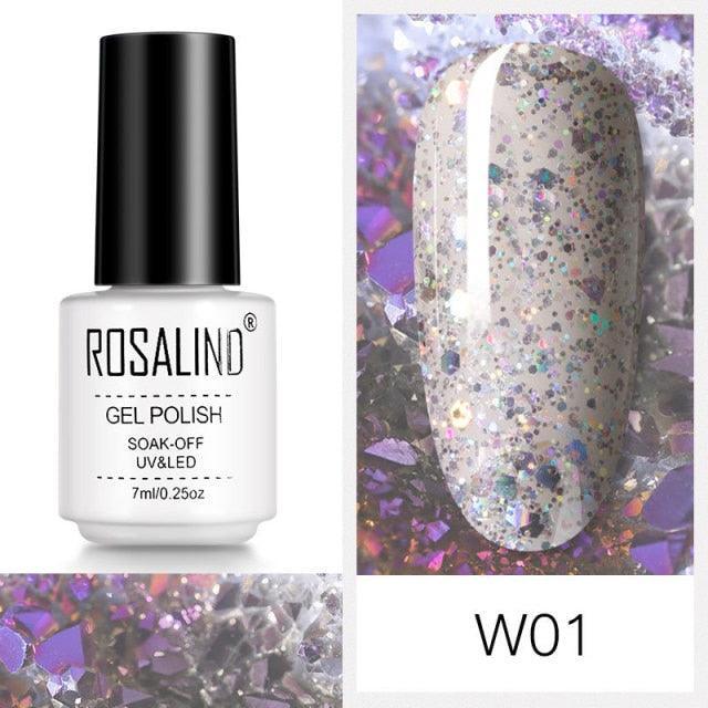 Luxury Womens Pink Shiny Nail Gel Polish Varnish Permanent UV Gel Popular High Quality Colorful Nail Polish