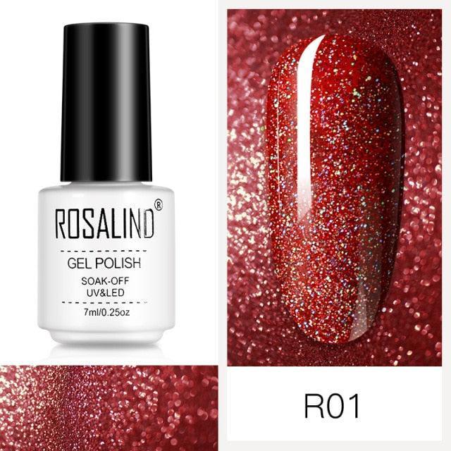 Luxury Womens Pink Shiny Nail Gel Polish Varnish Permanent UV Gel Popular High Quality Colorful Nail Polish