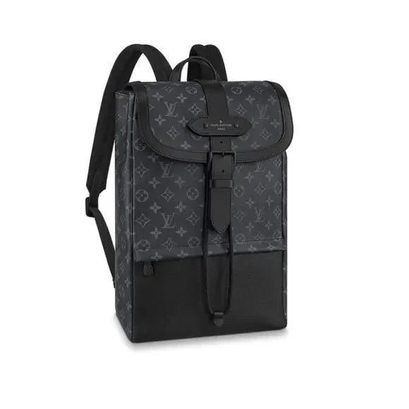Louis Vuitton Backpack Rucksack Black Monogram Eclipse Canvas Leather Banlieue91