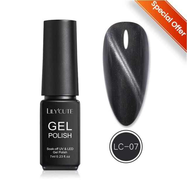 Magnetic 9D Cat Eye Gel Nail Polish Set UV LED Popular Chameleon Multi Color Salon Designs For Womens