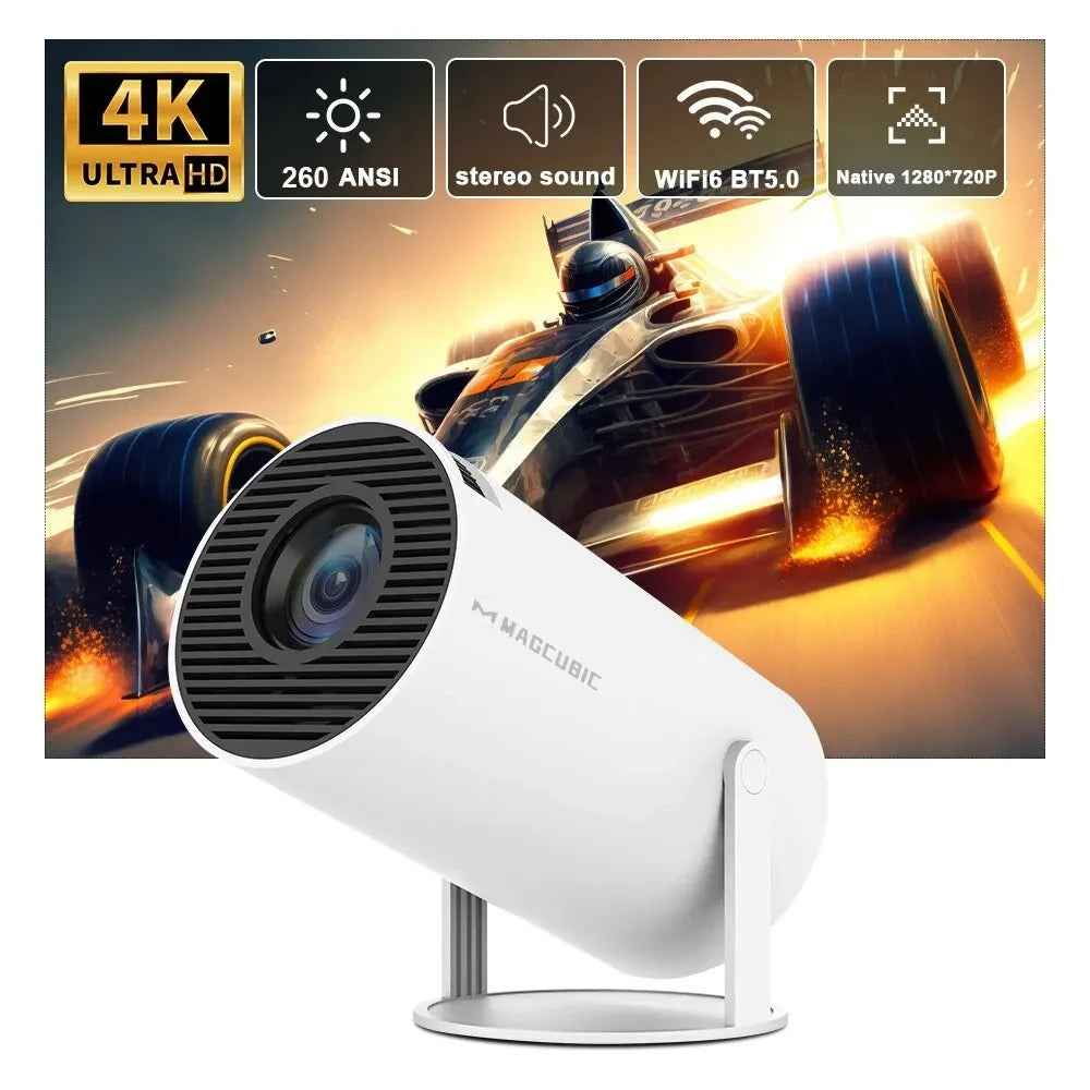 HY300 Pro 4K Projector-Android 11 Dual Wifi6 260ANSI, 1080P 1280*720P Home Cinema Projetor WTN Essentials