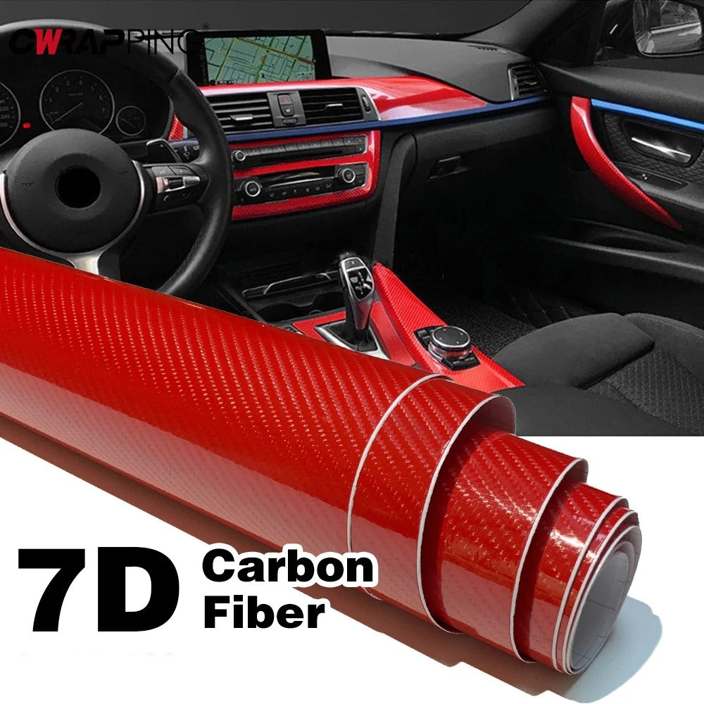 High Glossy 5D Carbon Fiber Wrapping Vinyl Film Motorcycle Wrap Vinyl Roll Tablet Stickers Decals Auto Accessories Wrapping Vinyl Film Motorcycle Tablet Car Styling High Gloss Carbon Fiber Automotive Vinyl Wrap Auto Accessories Car Styling Stevvex