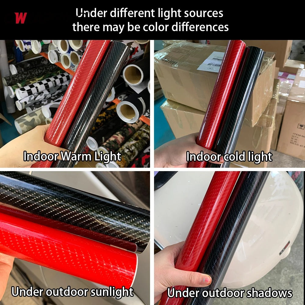 High Glossy 5D Carbon Fiber Wrapping Vinyl Film Motorcycle Wrap Vinyl Roll Tablet Stickers Decals Auto Accessories Wrapping Vinyl Film Motorcycle Tablet Car Styling High Gloss Carbon Fiber Automotive Vinyl Wrap Auto Accessories Car Styling Stevvex