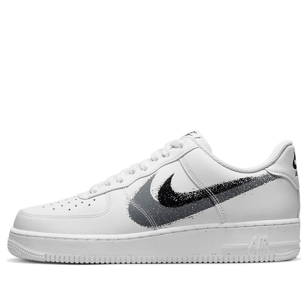Nike Air Force 1 Low '07 Spray Paint Swoosh White Black Grey