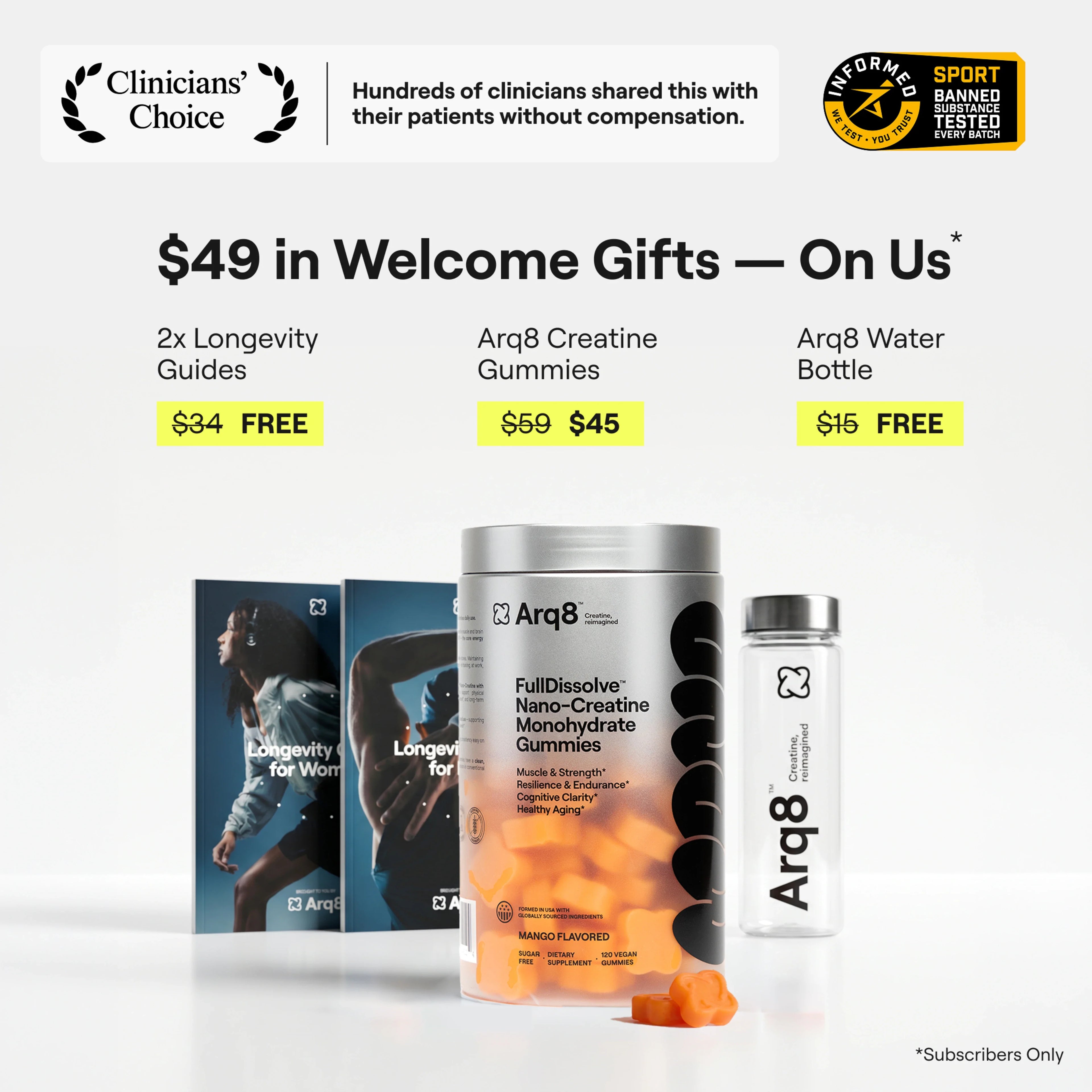 Arq8™ Creatine Monohydrate Gummies Arq8
