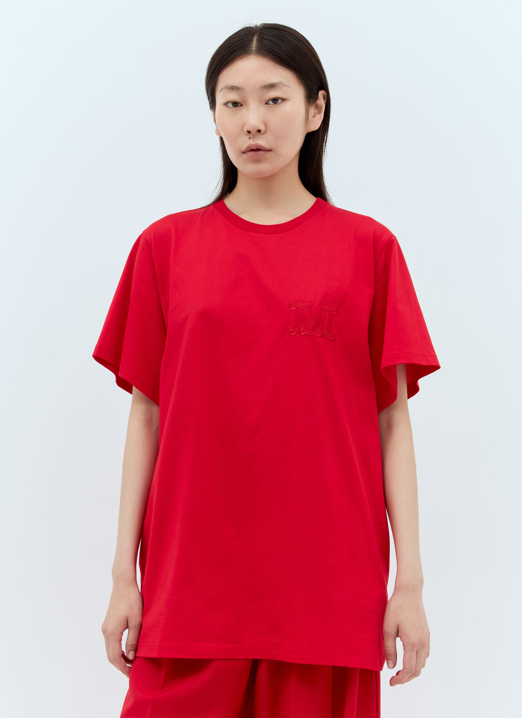 Max Mara Women Logo Embroidery T-Shirt