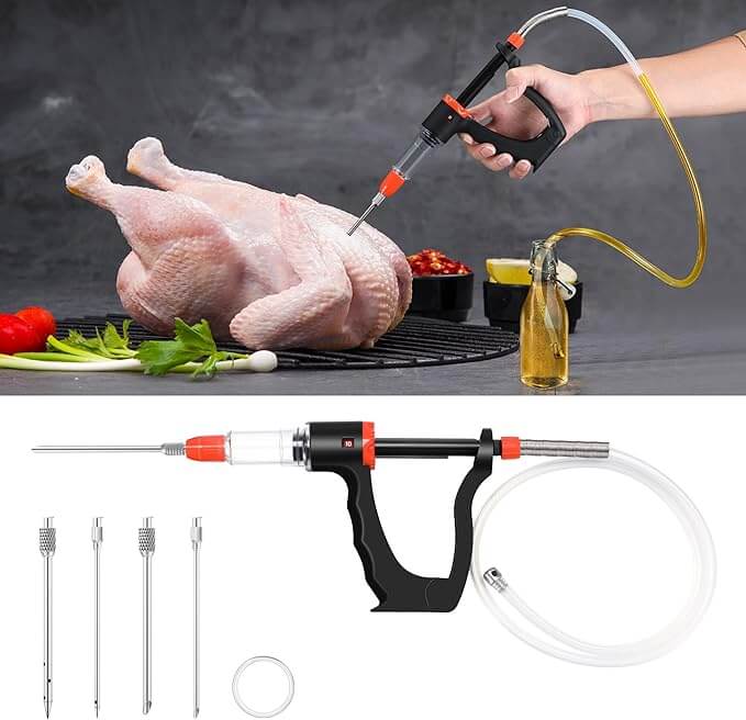 BBQ Essentials Duo Injector and Thermometer Set DDR BBQ Supply