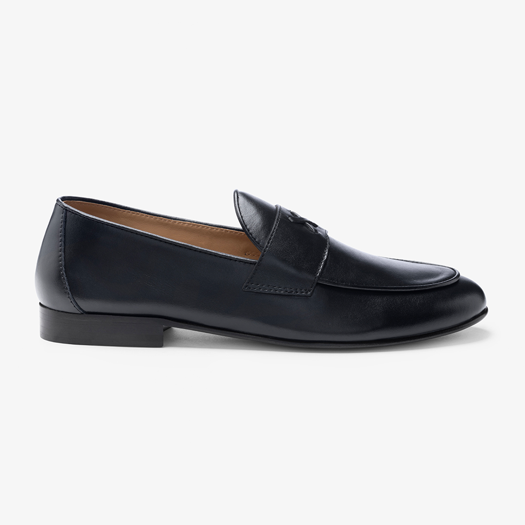 Men's Black Leather Centesimo Del Toro Shoes