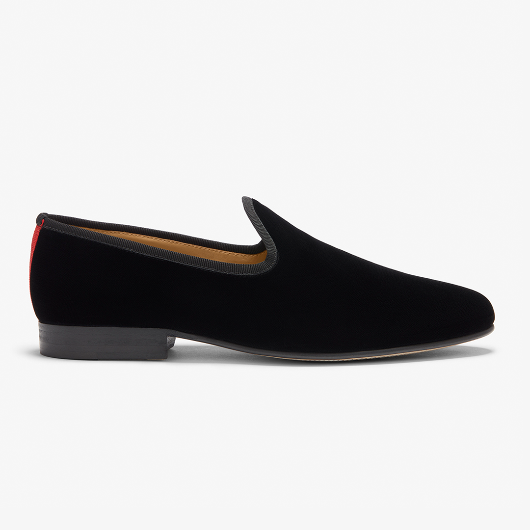 Men's Black Velvet Slipper II Del Toro Shoes