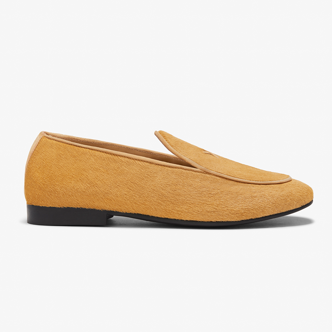 Men's Camel Pony Hair Milano Loafer Del Toro Shoes