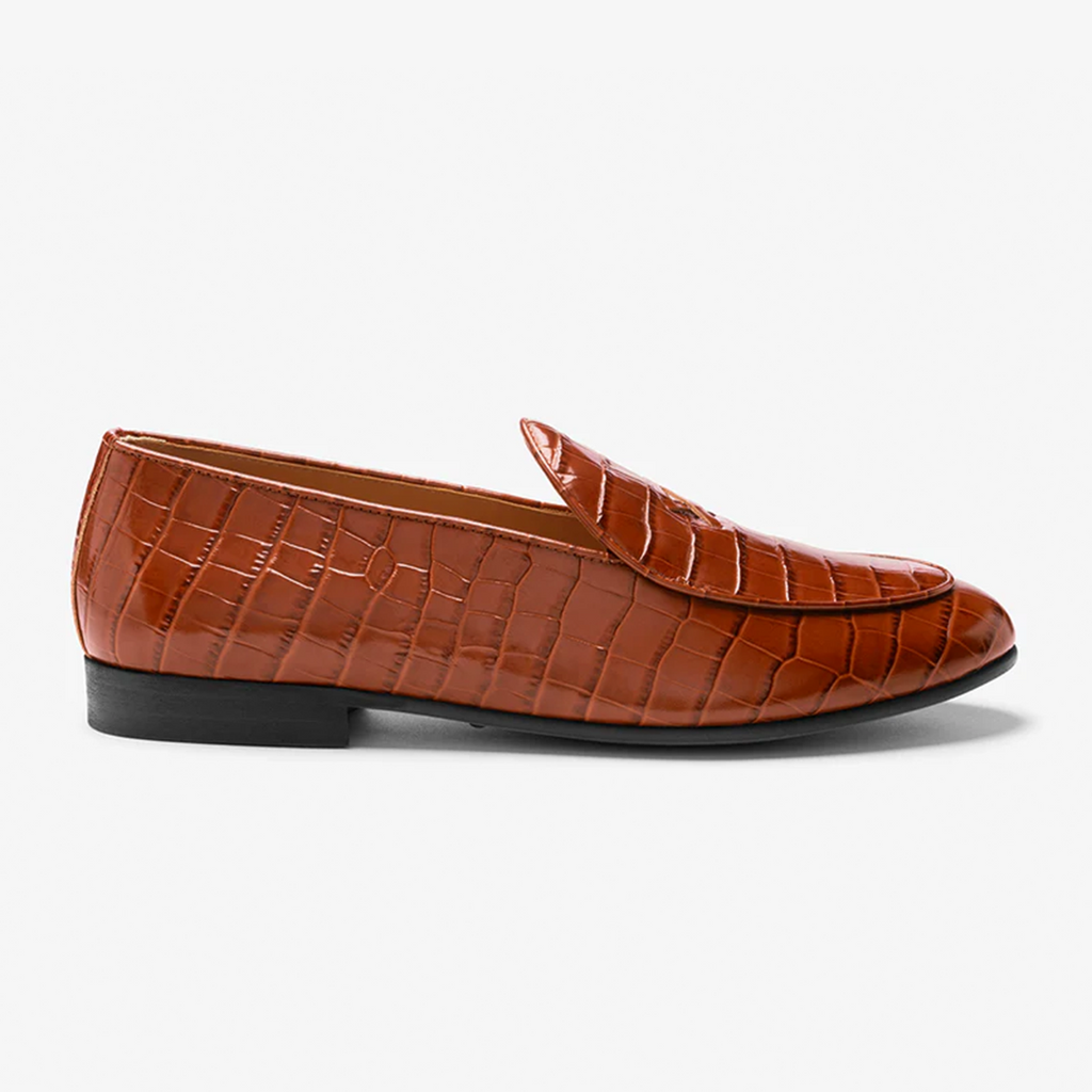 Men's Cognac Full Croc Milano Loafer Del Toro Shoes