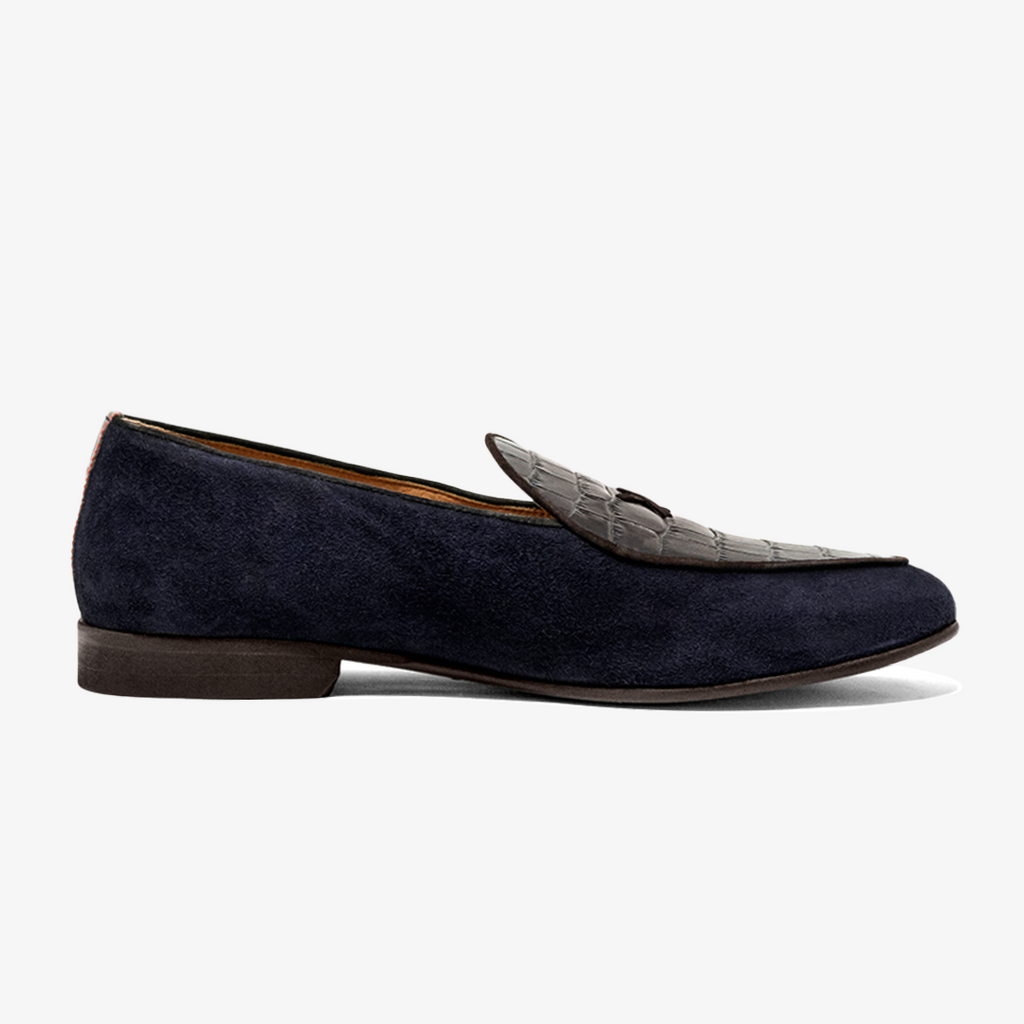 Men's Navy Croc Milano Loafer Del Toro Shoes