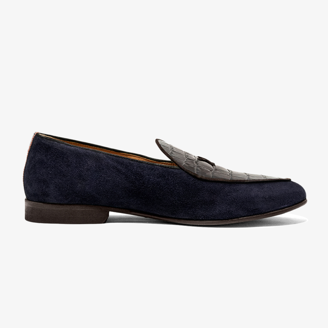 Men's Navy Croc Milano Loafer Del Toro Shoes