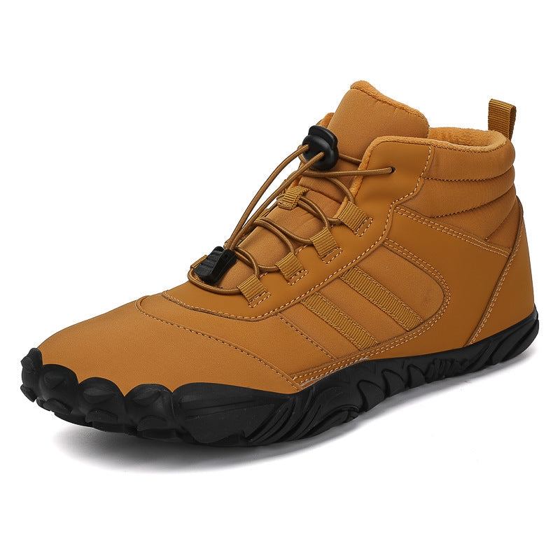 Men's and women's couple's outdoor cotton shoes, non-slip and wear-resistant hiking shoes, warm high-top plus wool boots, cold-resistant hiking shoes V.I.P Digital Presence