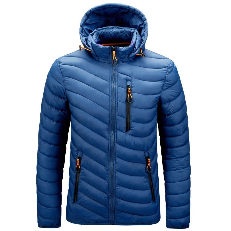 Men's Autumn Winter Classic Hooded Jacket Warm Coat Hooded Winter Coat Warm Adjustable Hood Jacket Cotton Removable Hood Jackets Men Simple Casual Vintage Detachable Hat Outfits Warm Men Lightweight Soft Jackets Stevvex