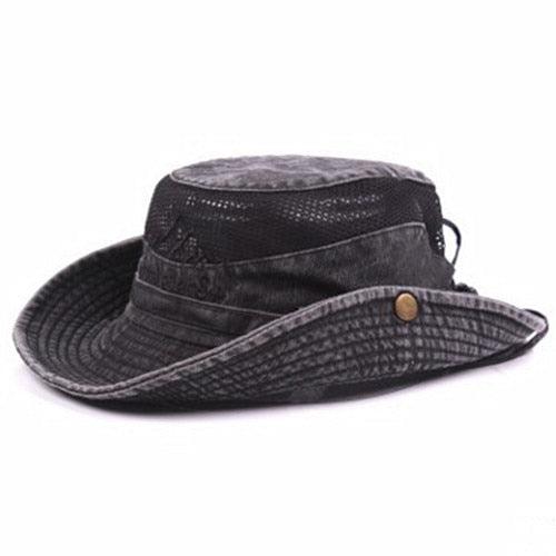 Men's Outdoor Traveling Cap Summer Mesh Breathable Retro Cotton Bucket Hat Unisex Adult High Quality Hat Jungle Fishing Hats Novelty Dad's Beach Cap Bucket Hat For Fishing Summer Adjustable Hat Stevvex