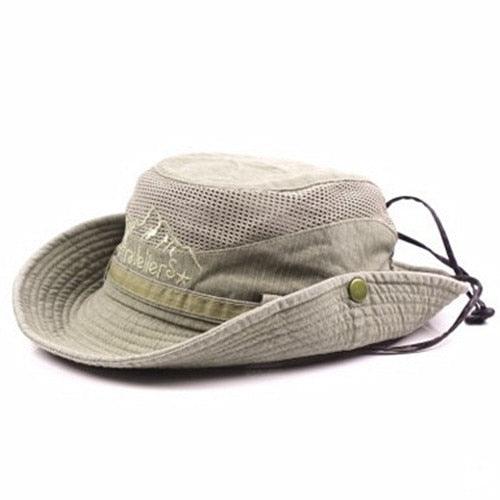 Men's Outdoor Traveling Cap Summer Mesh Breathable Retro Cotton Bucket Hat Unisex Adult High Quality Hat Jungle Fishing Hats Novelty Dad's Beach Cap Bucket Hat For Fishing Summer Adjustable Hat Stevvex