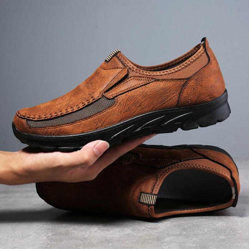 Men's shoes, fashionable and breathable, men's business shoes, British lazy shoes, dad's single shoes, casual shoes, men's shoes V.I.P Digital Presence