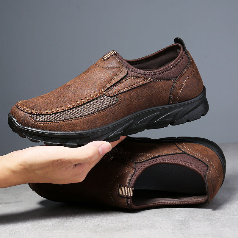 Men's shoes, fashionable and breathable, men's business shoes, British lazy shoes, dad's single shoes, casual shoes, men's shoes V.I.P Digital Presence