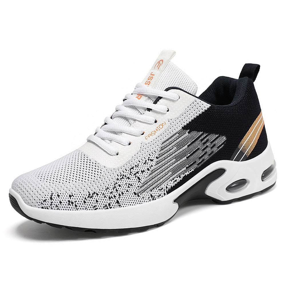 Men's Summer New Flyknit Air Cushion Shoes Cross border Men's Shoes Casual Shoes Sports Shoes Breathable Running Shoes V.I.P Digital Presence