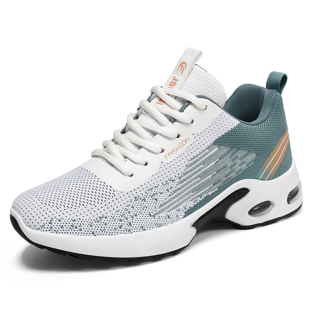 Men's Summer New Flyknit Air Cushion Shoes Cross border Men's Shoes Casual Shoes Sports Shoes Breathable Running Shoes V.I.P Digital Presence