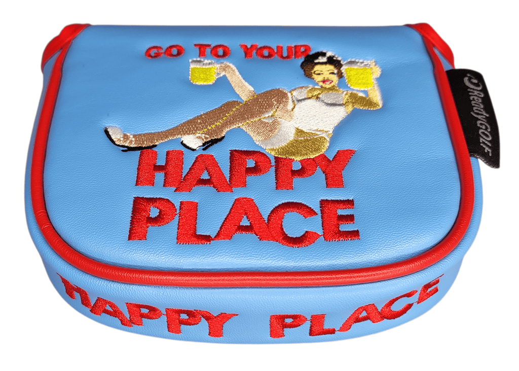 L.A.B. MEZZ OZ Embroidered Center-Shafted Putter Cover by ReadyGOLF - Happy Place ReadyGOLF LLC