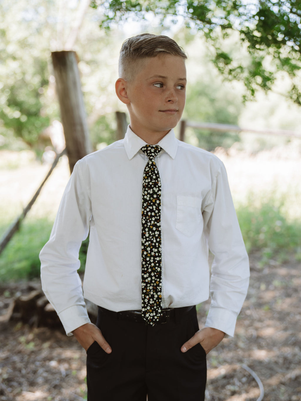 Midnight Floral - Boys Tie