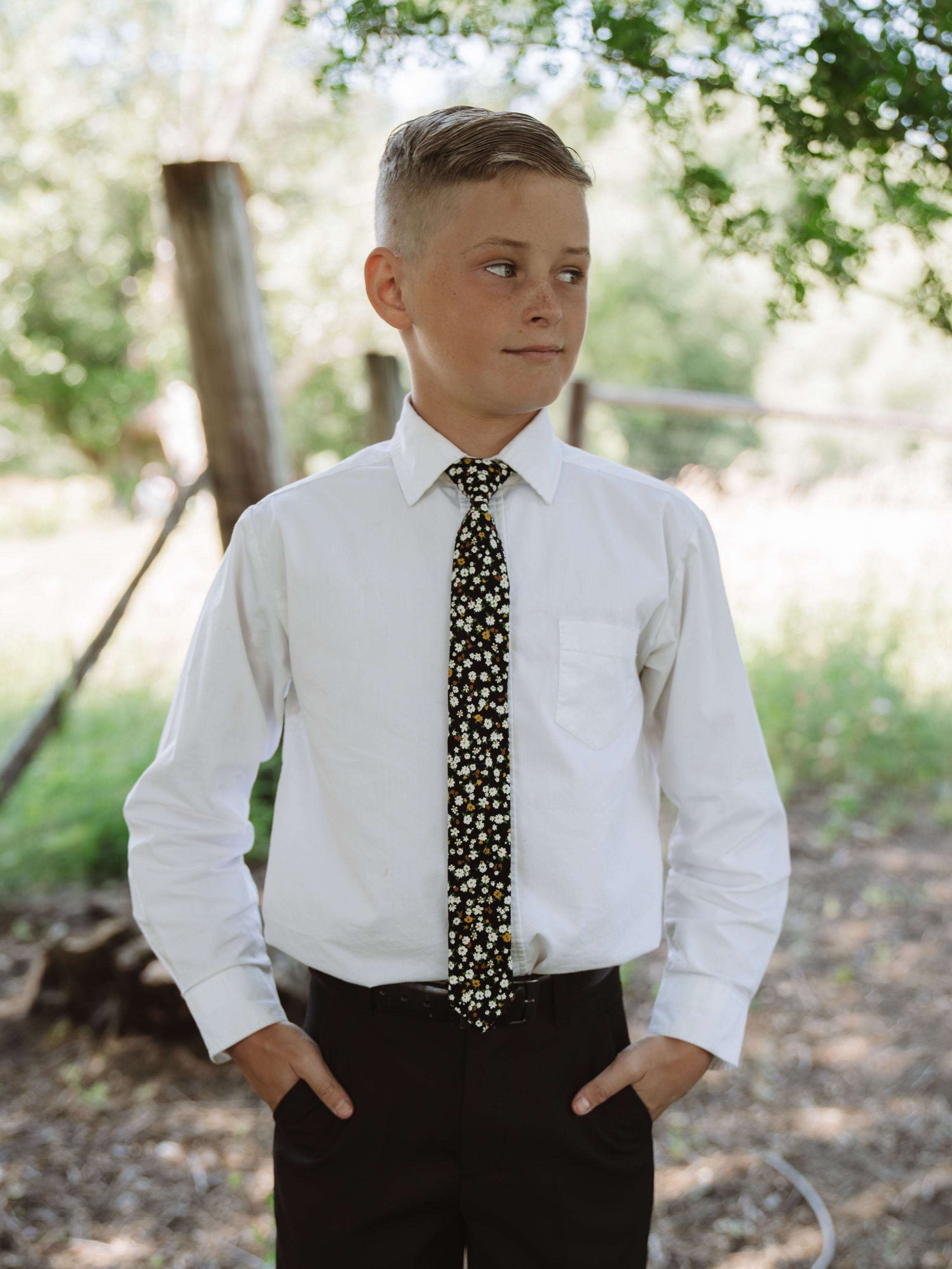 Midnight Floral - Boys Tie