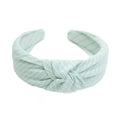Mint Stripe - Knotted Headband