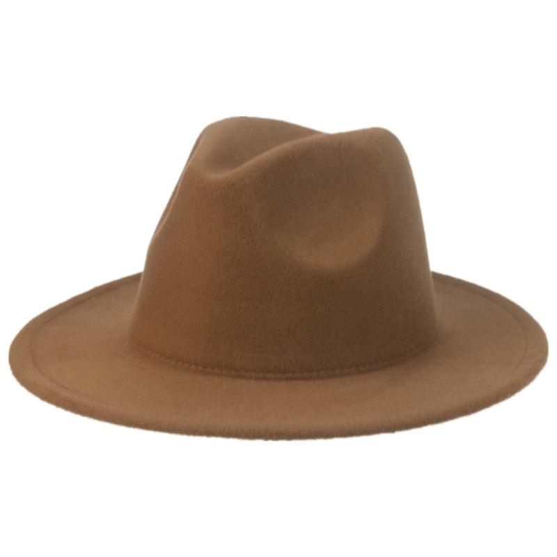 Modern Hats For Women Fedoras Winter Women Hats Simple Classic Hat Wedding Lady Retro Wide Brim Floppy Hat Men Fedora Hat Fashionable Classic Wide Brim Hat For Summer Dress Hats Stevvex
