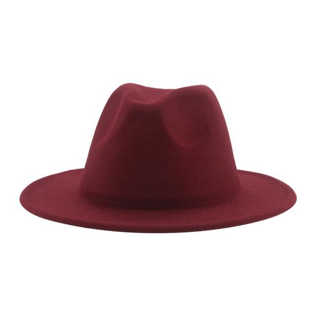 Modern Hats For Women Fedoras Winter Women Hats Simple Classic Hat Wedding Lady Retro Wide Brim Floppy Hat Men Fedora Hat Fashionable Classic Wide Brim Hat For Summer Dress Hats Stevvex