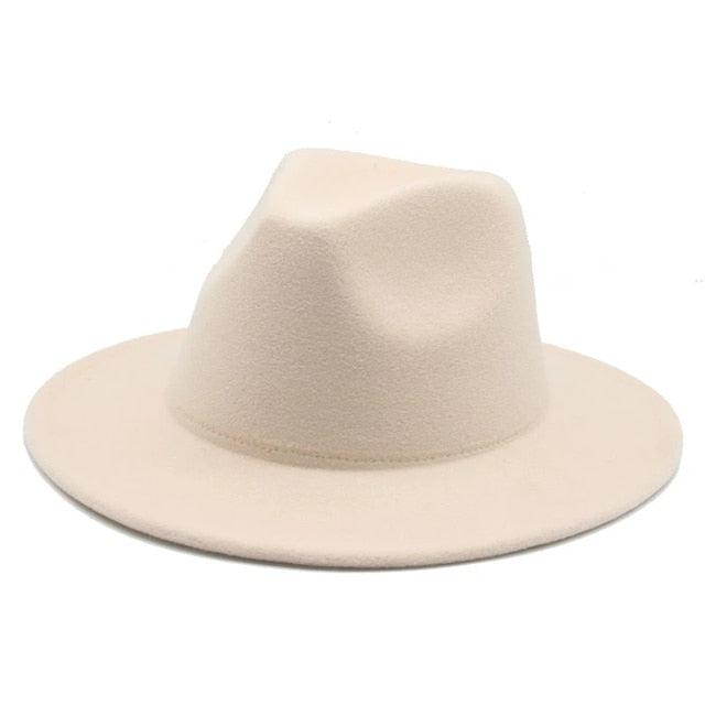 Modern Hats For Women Fedoras Winter Women Hats Simple Classic Hat Wedding Lady Retro Wide Brim Floppy Hat Men Fedora Hat Fashionable Classic Wide Brim Hat For Summer Dress Hats Stevvex