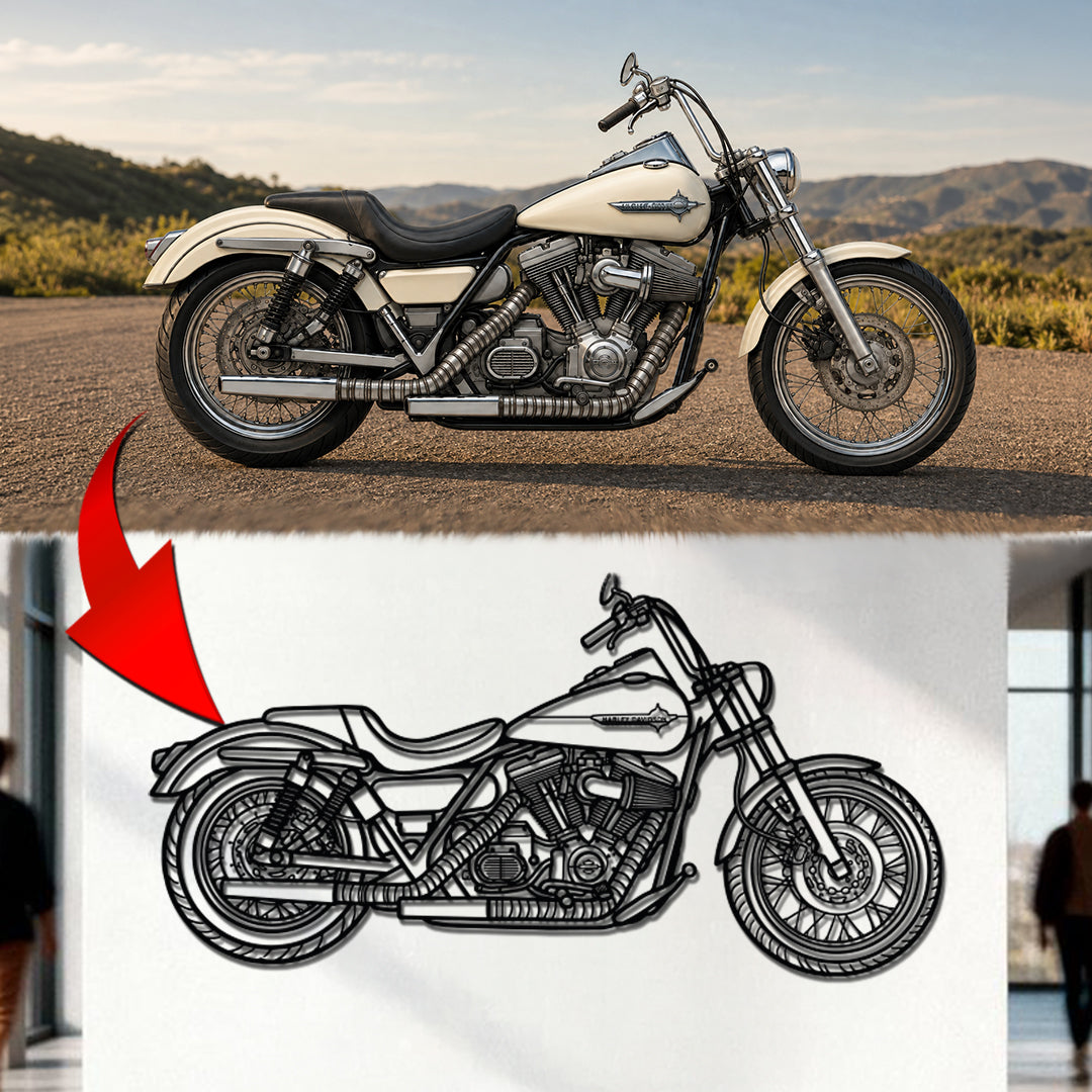 Your Personalized Motorcycle Metal Wall Art - MT1114 Modello Turbo