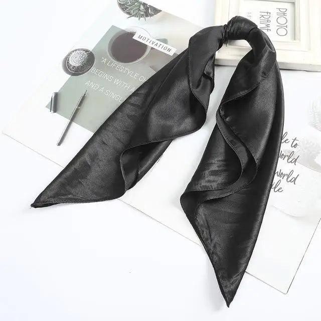 Multi-Functional Square Silk Scarf 60*60cm Headband Hairbands Hair Hoop Accessories For Women,Girl,Lady Head Neck Satin Scarf Handkerchief Stevvex