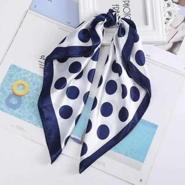 Multi-Functional Square Silk Scarf 60*60cm Headband Hairbands Hair Hoop Accessories For Women,Girl,Lady Head Neck Satin Scarf Handkerchief Stevvex