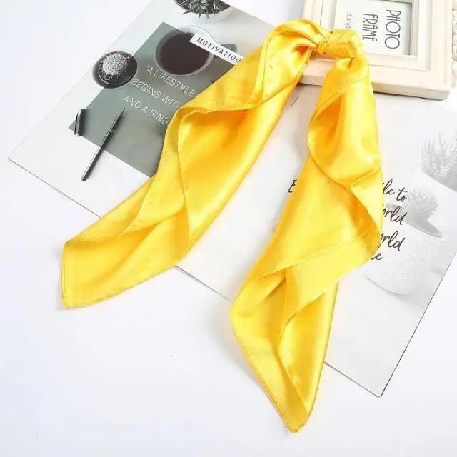 Multi-Functional Square Silk Scarf 60*60cm Headband Hairbands Hair Hoop Accessories For Women,Girl,Lady Head Neck Satin Scarf Handkerchief Stevvex