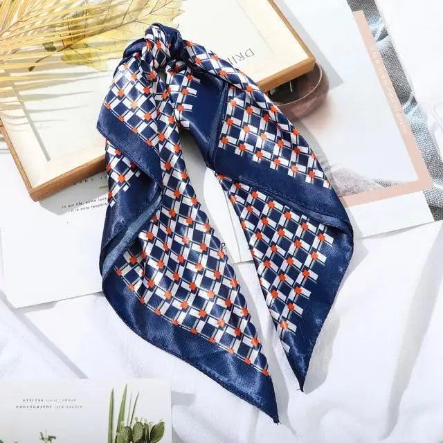 Multi-Functional Square Silk Scarf 60*60cm Headband Hairbands Hair Hoop Accessories For Women,Girl,Lady Head Neck Satin Scarf Handkerchief Stevvex
