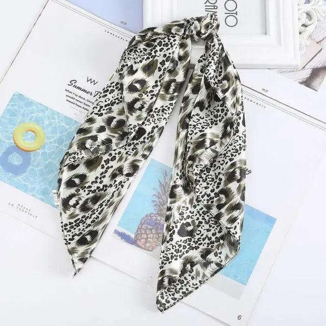 Multi-Functional Square Silk Scarf 60*60cm Headband Hairbands Hair Hoop Accessories For Women,Girl,Lady Head Neck Satin Scarf Handkerchief Stevvex