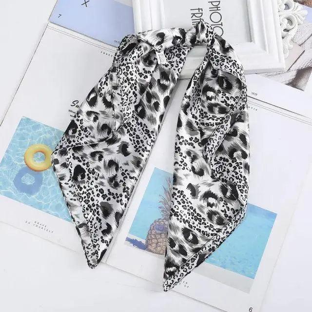 Multi-Functional Square Silk Scarf 60*60cm Headband Hairbands Hair Hoop Accessories For Women,Girl,Lady Head Neck Satin Scarf Handkerchief Stevvex