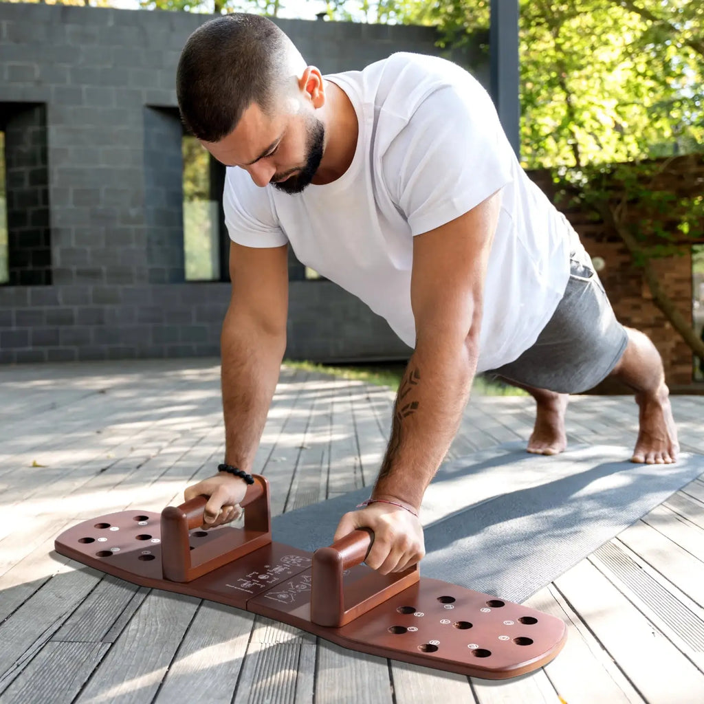 xCool Multifunction Portable Wooden Push-up Board Cool Gadget