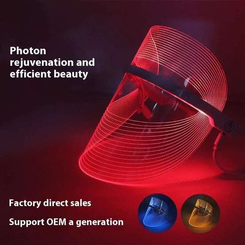 LED Facial Mask with 3-Color Light Therapy