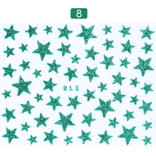 Nail Art 3D Stickers Black White Gold Love Hearts Pattern Nail Decals Manicures Nails Design Adhesive Wraps Tip Decoration Manicure Woman Decoration Nail Art Nail Ornament Self Adhesive Nail Decals Colorful Nail Sticker Jewelry Design For Nails Sliders