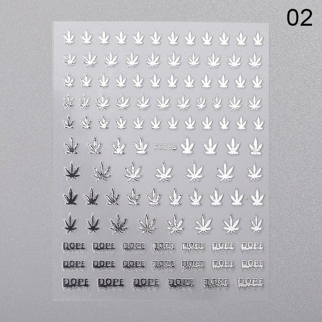 Nail Art 3D Stickers Black White Gold Love Hearts Pattern Nail Decals Manicures Nails Design Adhesive Wraps Tip Decoration Manicure Woman Decoration Nail Art Nail Ornament Self Adhesive Nail Decals Colorful Nail Sticker Jewelry Design For Nails Sliders