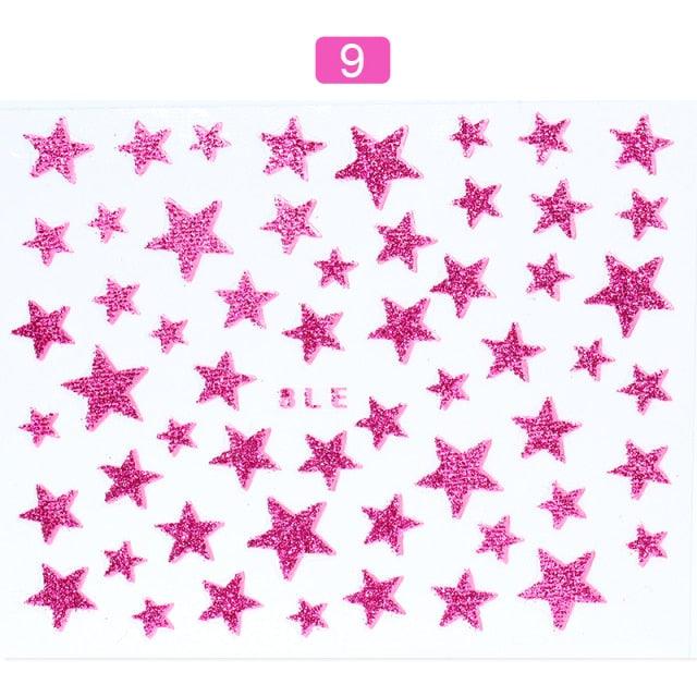 Nail Art 3D Stickers Black White Gold Love Hearts Pattern Nail Decals Manicures Nails Design Adhesive Wraps Tip Decoration Manicure Woman Decoration Nail Art Nail Ornament Self Adhesive Nail Decals Colorful Nail Sticker Jewelry Design For Nails Sliders